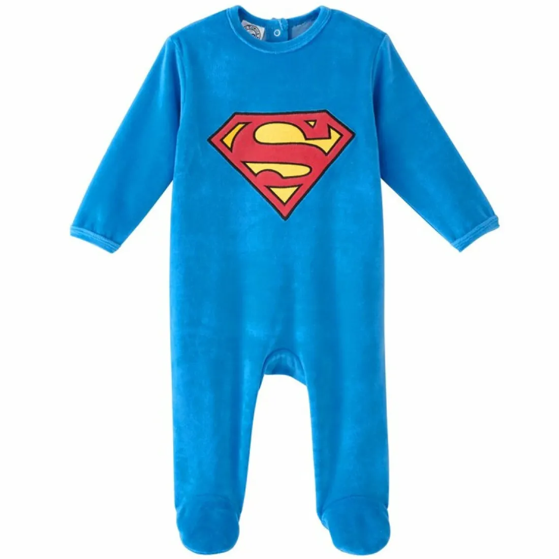 Dors bien velours bébé garçon Superman - Bleu