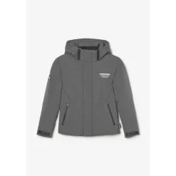 Doudoune garçon, Explorbo anthracite gris en nylon