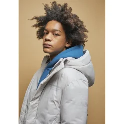 Doudoune garçon, Explorbo gris clair en nylon
