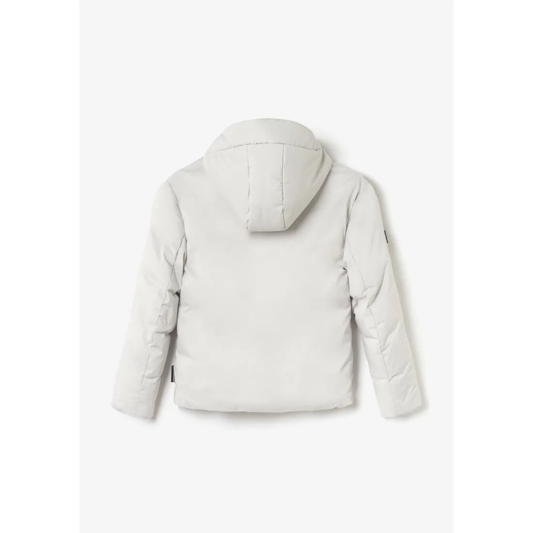 Doudoune garçon, Explorbo gris clair en nylon