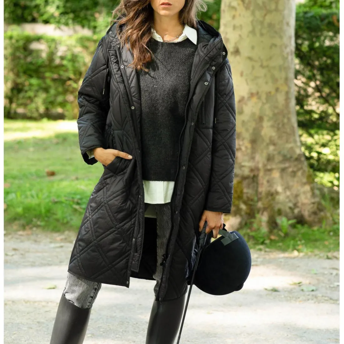 Doudoune Longue MONICAS noir