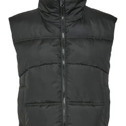 Doudoune sans manches en polyester noir Klea Ione