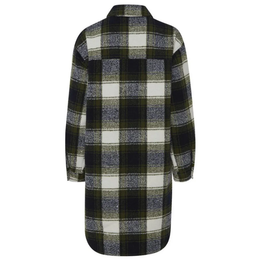 Doudoune vert carreaux femme