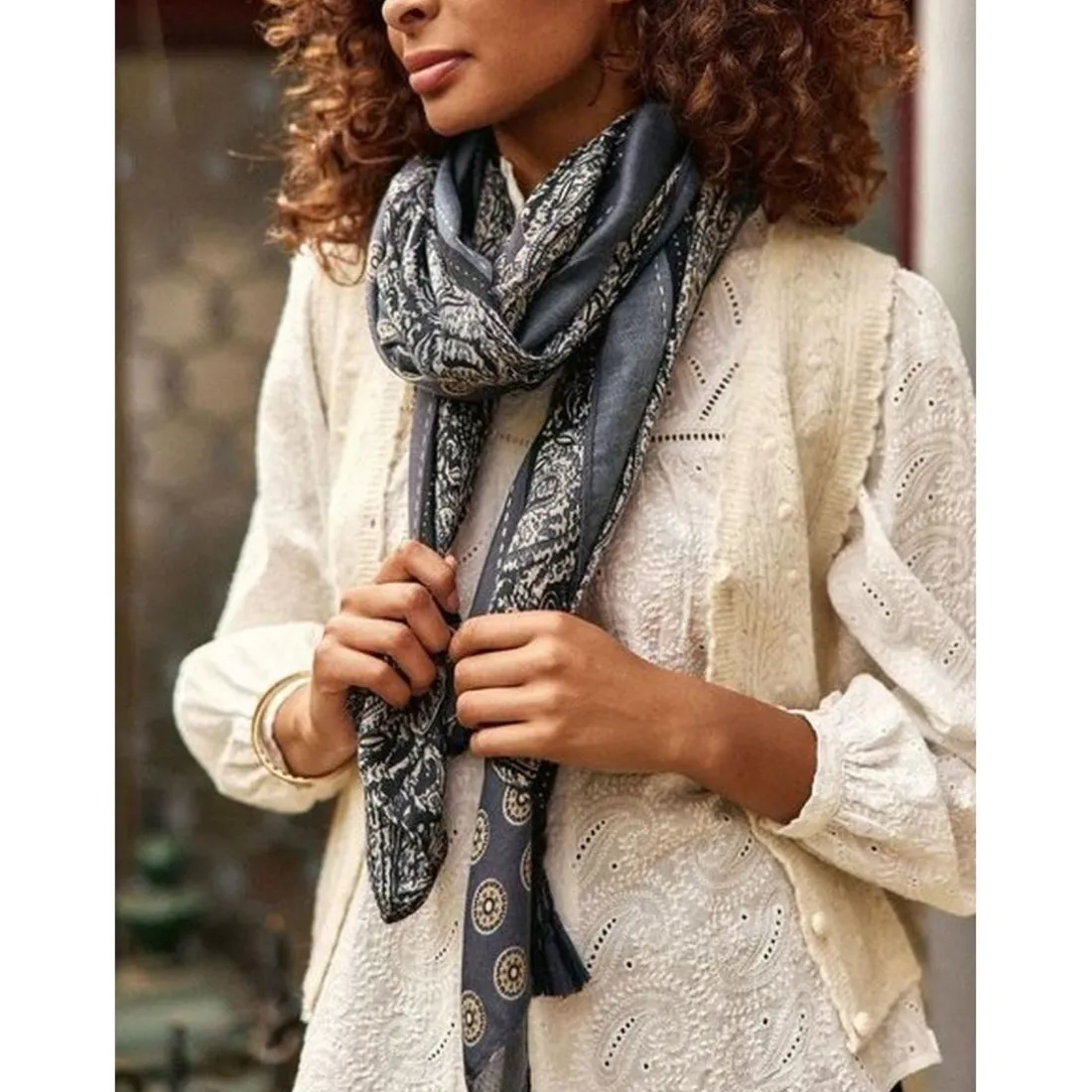 Echarpe AURELE gris