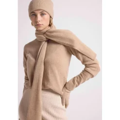 Echarpe etole unisexe en cachemire new beige creme