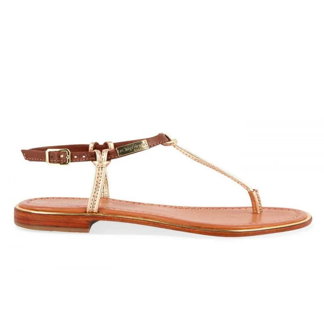Entre-Doigt femme HOCLEO Marron en cuir
