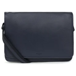Gibecière 13'' & A4 Cuir CONFORT Marine