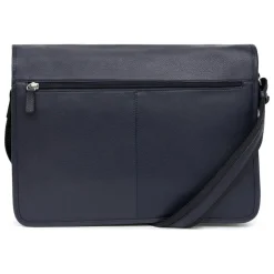 Gibecière 13'' & A4 Cuir CONFORT Marine