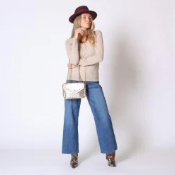 Gilet col V en cachemire Callista