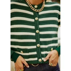 Gilet en mailles ANZONE - Vert