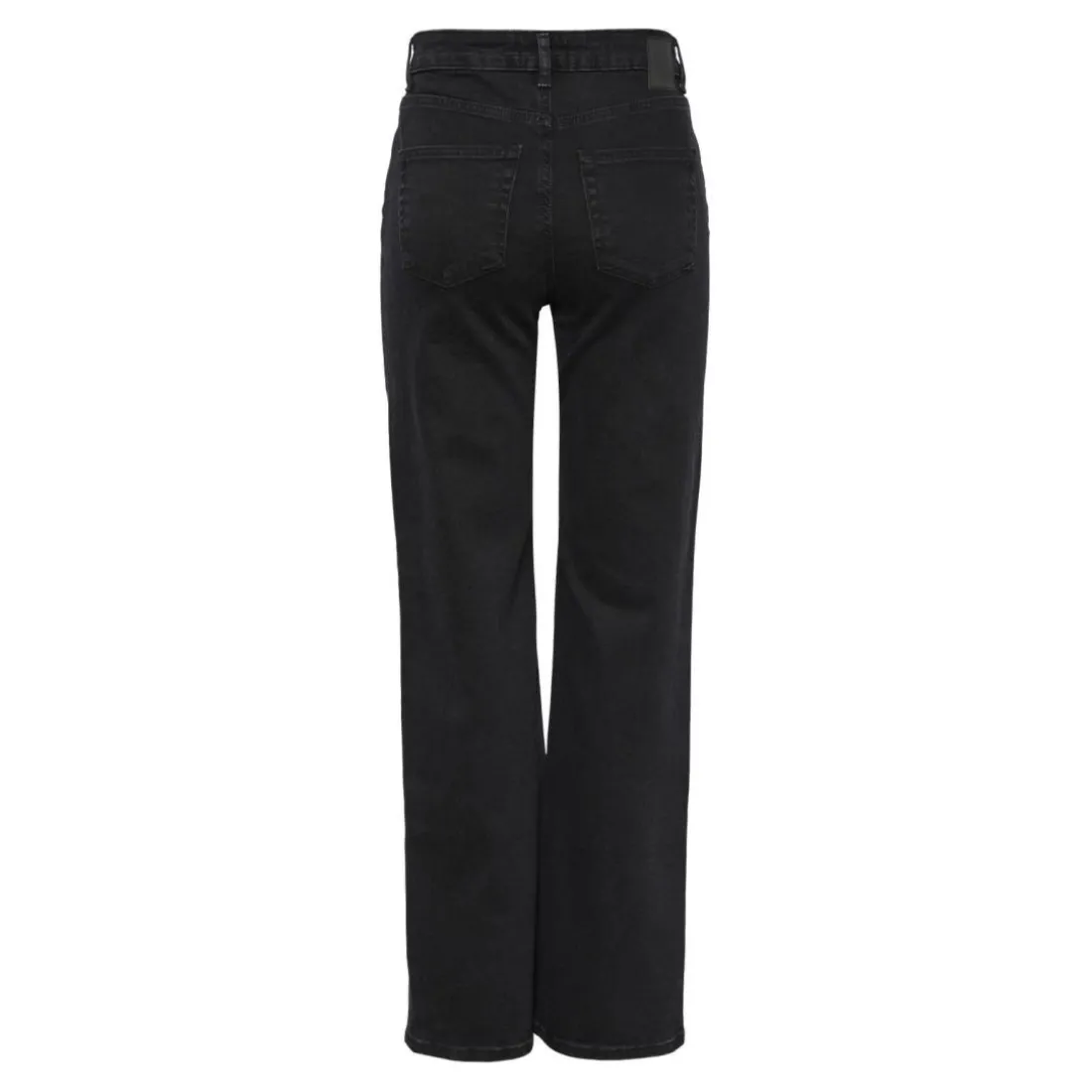 Jean à coupe large Holly noir en coton Kara