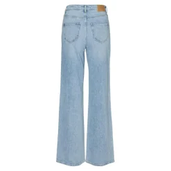 Jean à coupe large Wide Leg Fit Taille haute Extra long bleu Ida