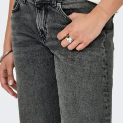 Jean à jambe large Juicy Dot890 gris en coton Sia