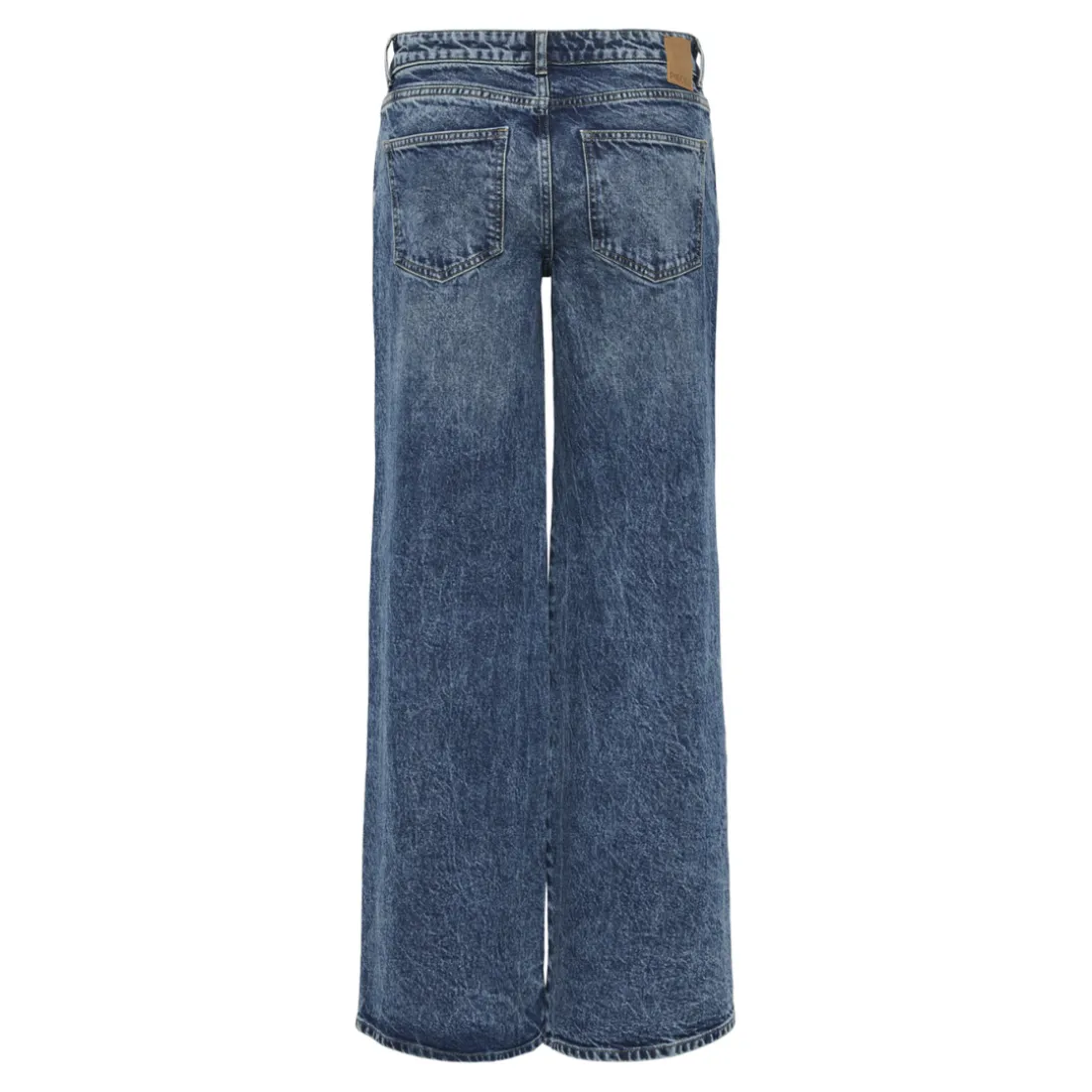 Jean ample taille basse en coton Selma bleu Luna