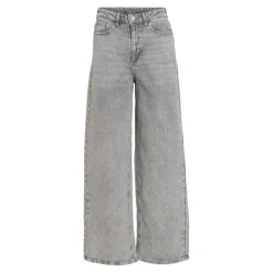 Jean ample taille haute Freya gris en coton Demi