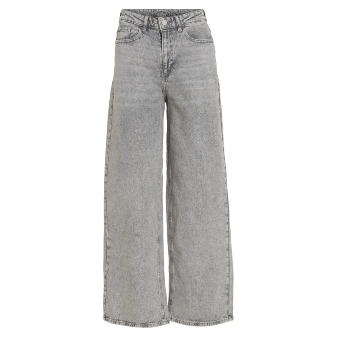 Jean ample taille haute Freya gris en coton Demi