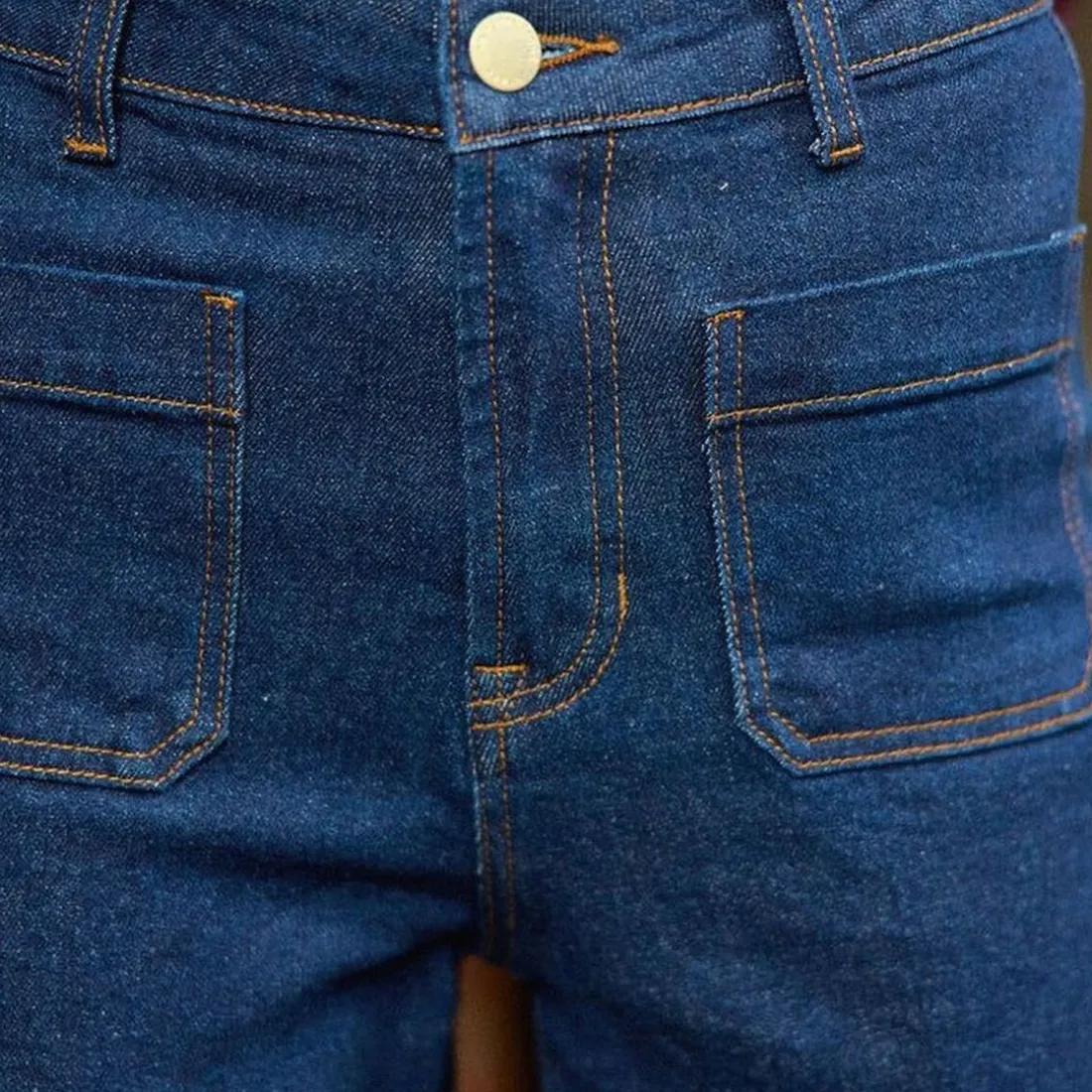 Jean ATLANTY brut denim bleu en coton