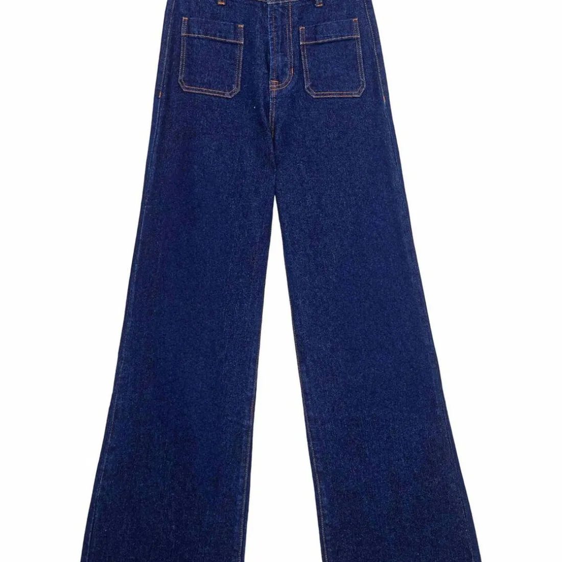 Jean ATLANTY brut denim bleu en coton
