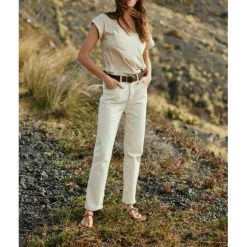 Jean Brieg B - Beige en coton