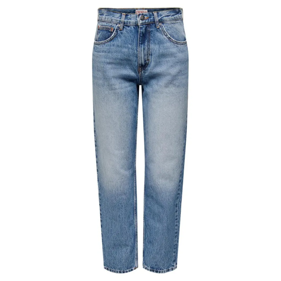 Jean coupe droite bleu en coton Yael