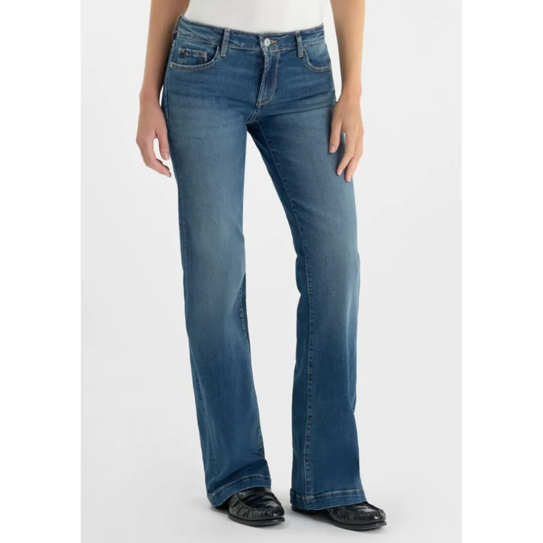 jean droit en coton Kara