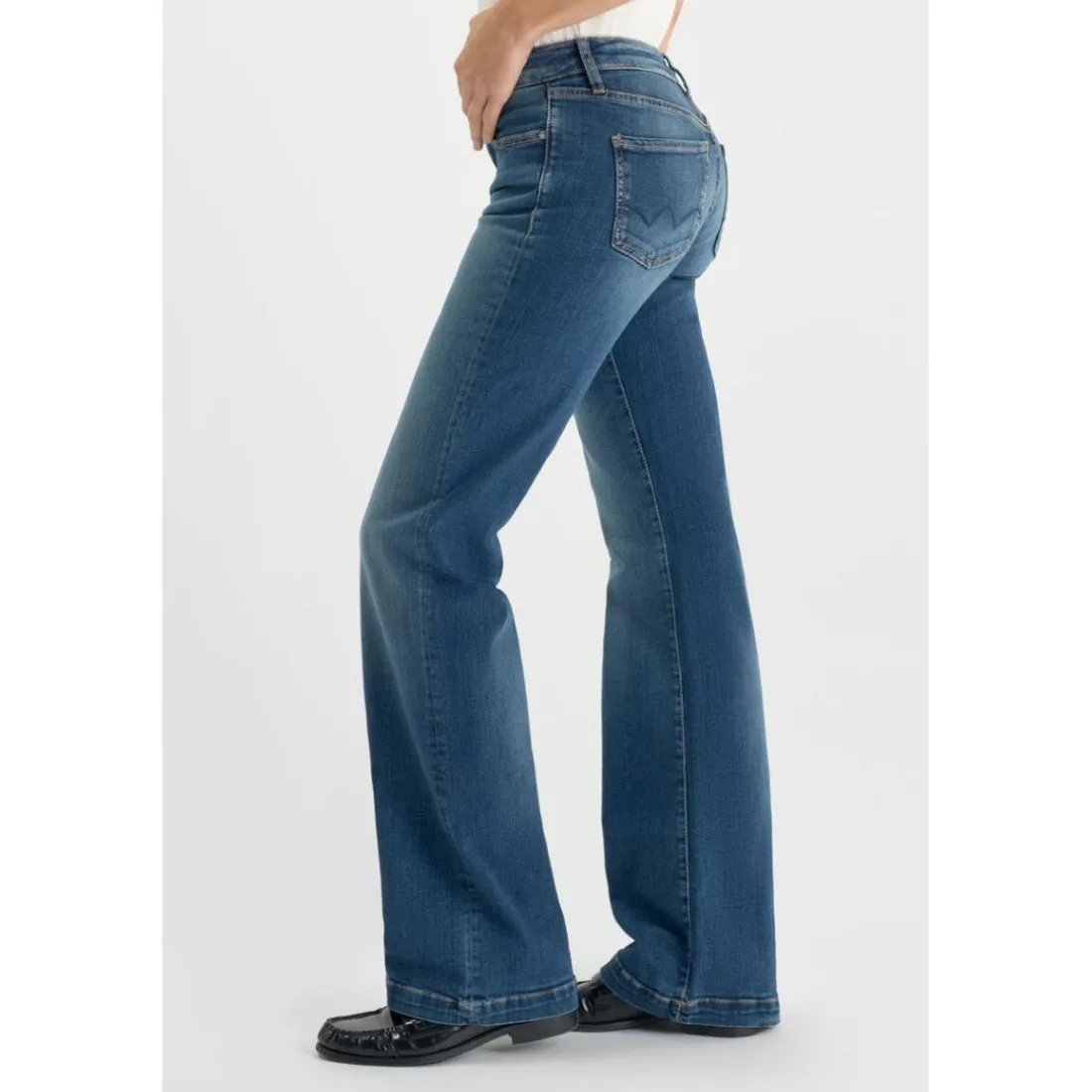 jean droit en coton Kara