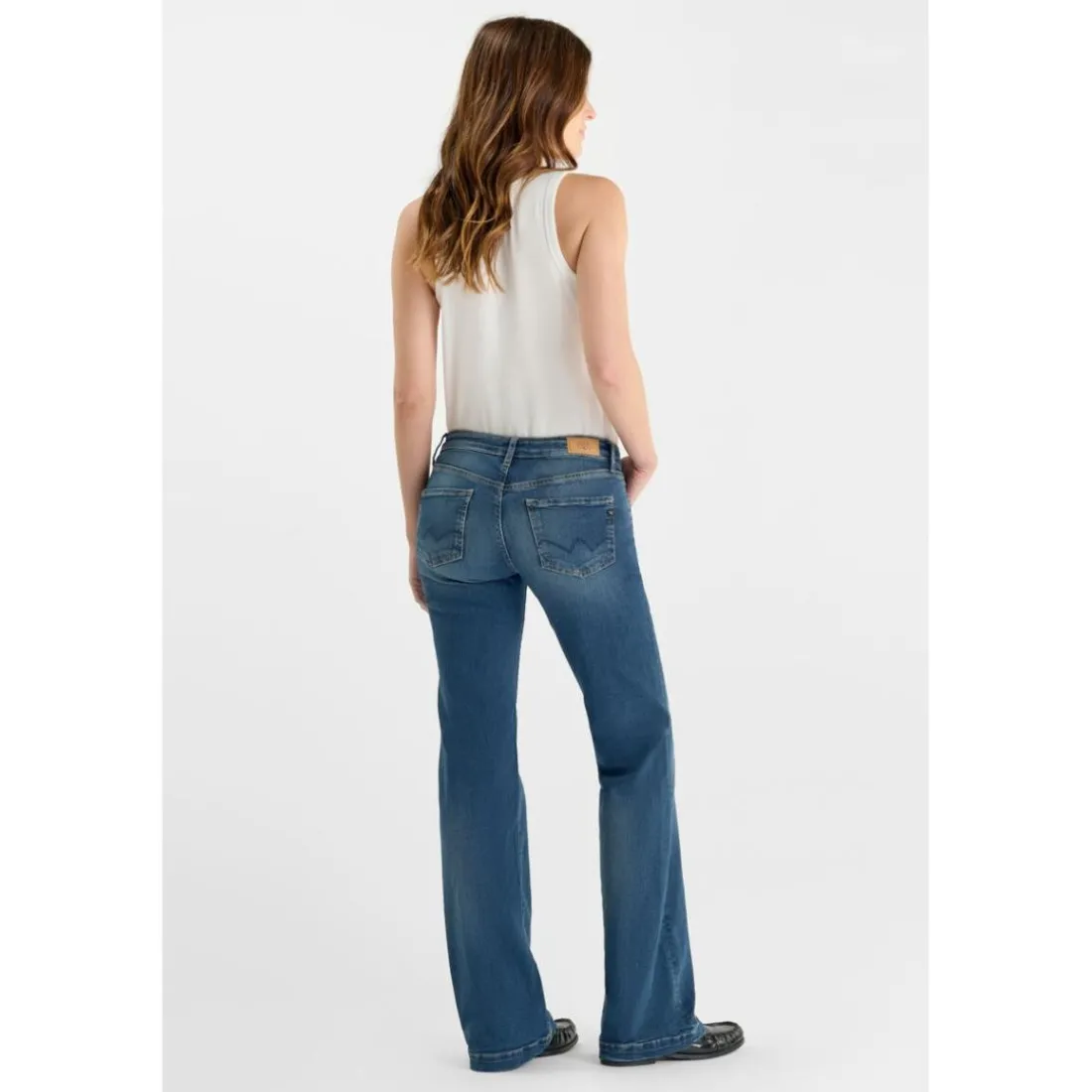 jean droit en coton Kara