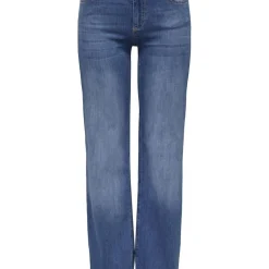 Jean droit Blush Mid Rea12187 bleu en coton Eve
