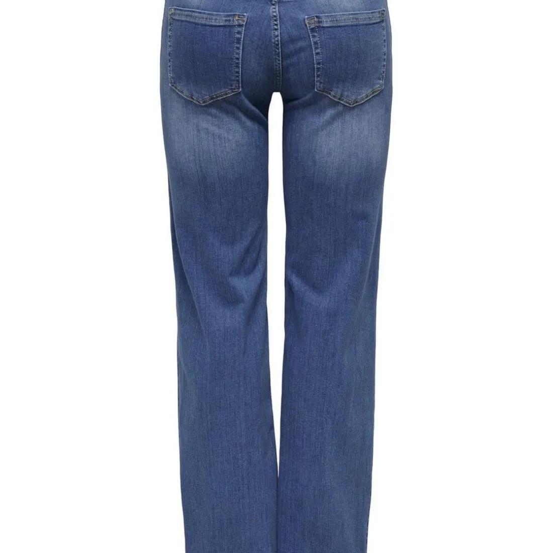 Jean droit Blush Mid Rea12187 bleu en coton Eve