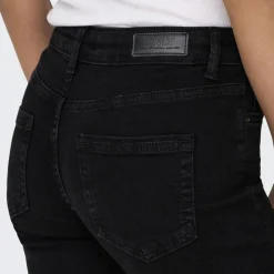Jean droit Blush Mid Rea2343 noir en coton Tia