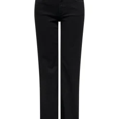 Jean droit Blush Mid Rea2343 noir en coton Tia