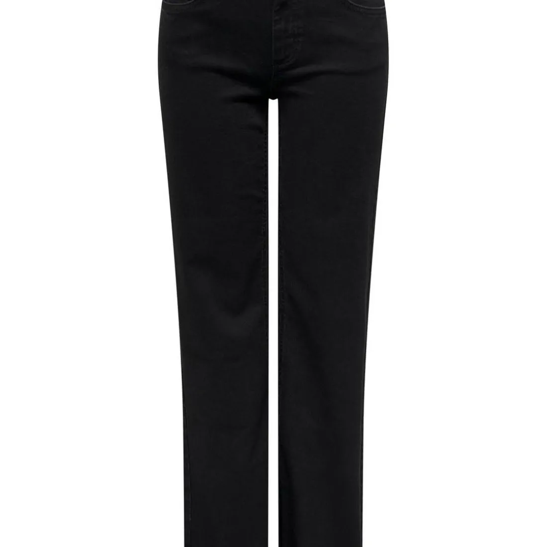 Jean droit Blush Mid Rea2343 noir en coton Tia