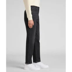 Jean droit femme en Coton CAROL noir