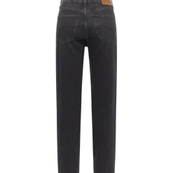 Jean droit femme en Coton CAROL noir