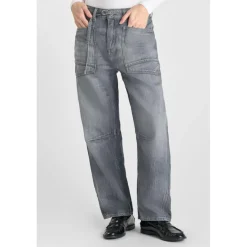 jean droit gris Zara