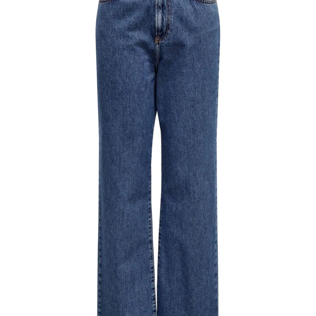 Jean droit Silje Dot729 bleu en coton Lane