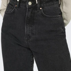 Jean droit Silje Dot854 noir en coton Fern