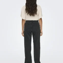 Jean droit Silje Dot854 noir en coton Fern