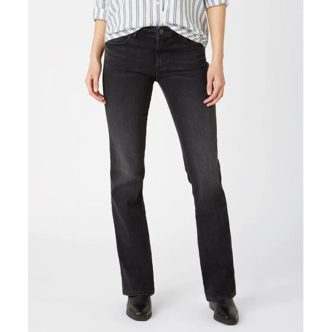 Jean Femme Bootcut gris foncé en coton