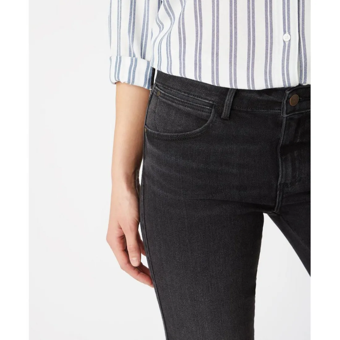 Jean Femme Bootcut gris foncé en coton