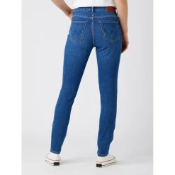 Jean Femme High Rise Skinny bleu en coton