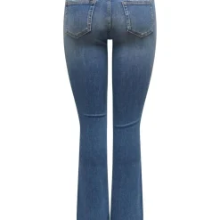 Jean flare Blush Mid bleu en coton Léna