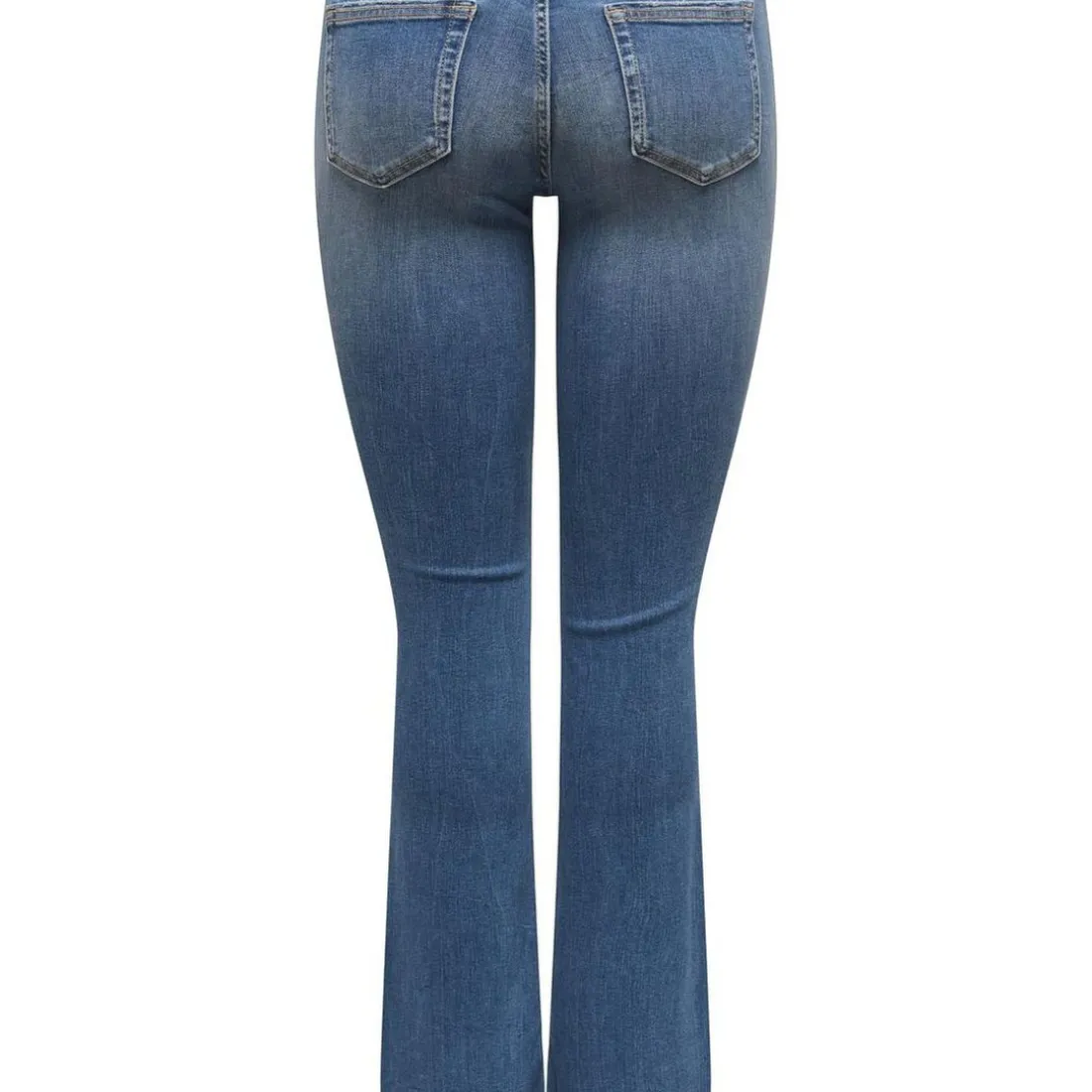 Jean flare Blush Mid bleu en coton Léna