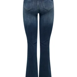 Jean flare Blush noir en coton Hana