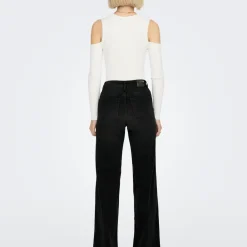 Jean Flare Madison - Noir Delavé en coton Pia