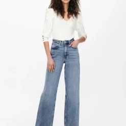 Jean Flare ONLJUICY - Bleu en coton Vivi