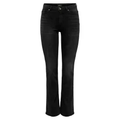Jean flared noir en coton Ria