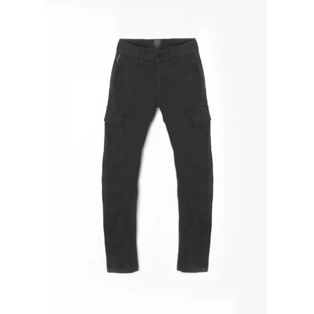Jean garçon, tapered, longueur 34 noir Zack en coton