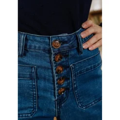 Jean large ATLANTA bleu stone en coton