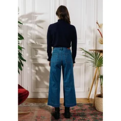 Jean large ATLANTA bleu stone en coton